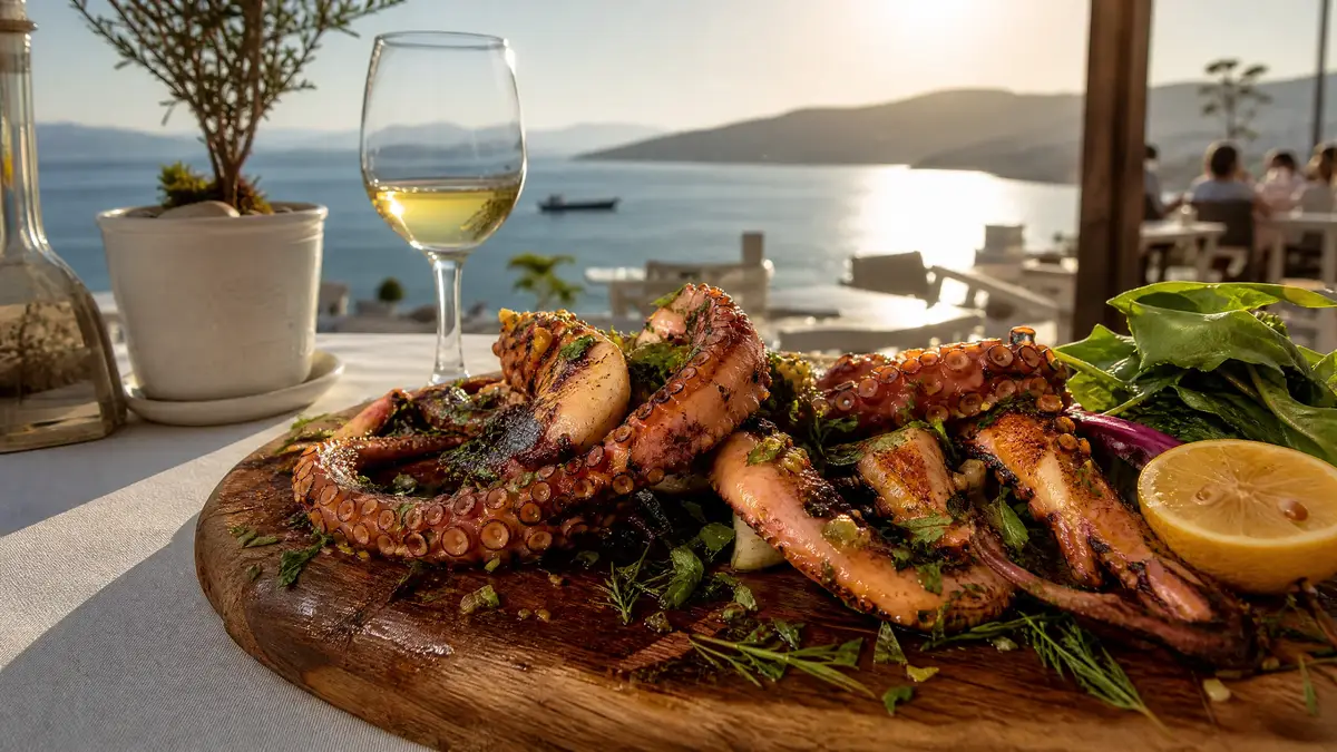 Grilled Octopus in Saranda: From Ionian Catch to Charcoal